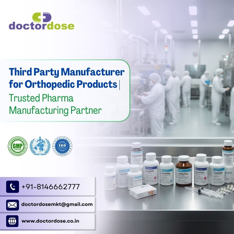 Third Party Manufacturer for Orthopedic Products | Trusted Pharma Manufacturing Partner