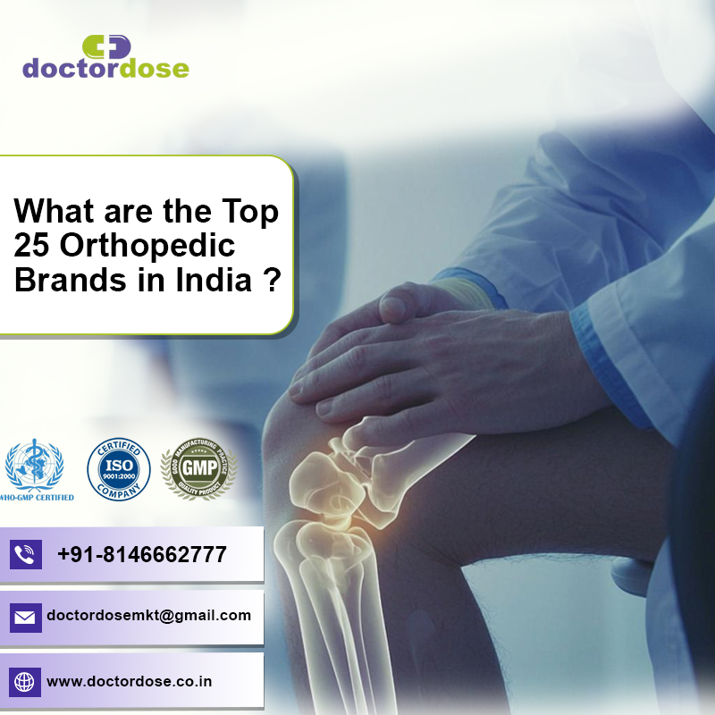 Which are the Top 25 Orthopedic Brands in India?
